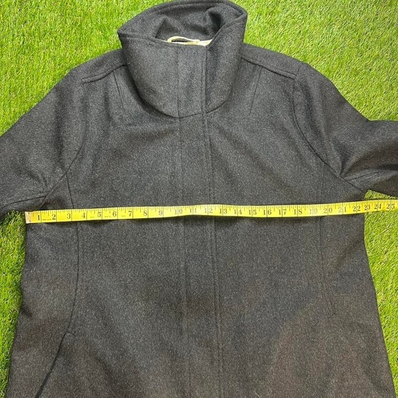 Pendleton Women's Jacket Coat Dark Heather Gray Wool Blend Full Zip L - Picture 5 of 7